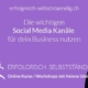 Erfolgreich selbstständig mit Helene Umiker - die wichtigsten Social Media Kanäle