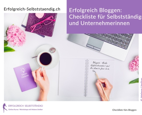 Erfolgreich-Selbststaendig-Checkliste fürs Bloggen