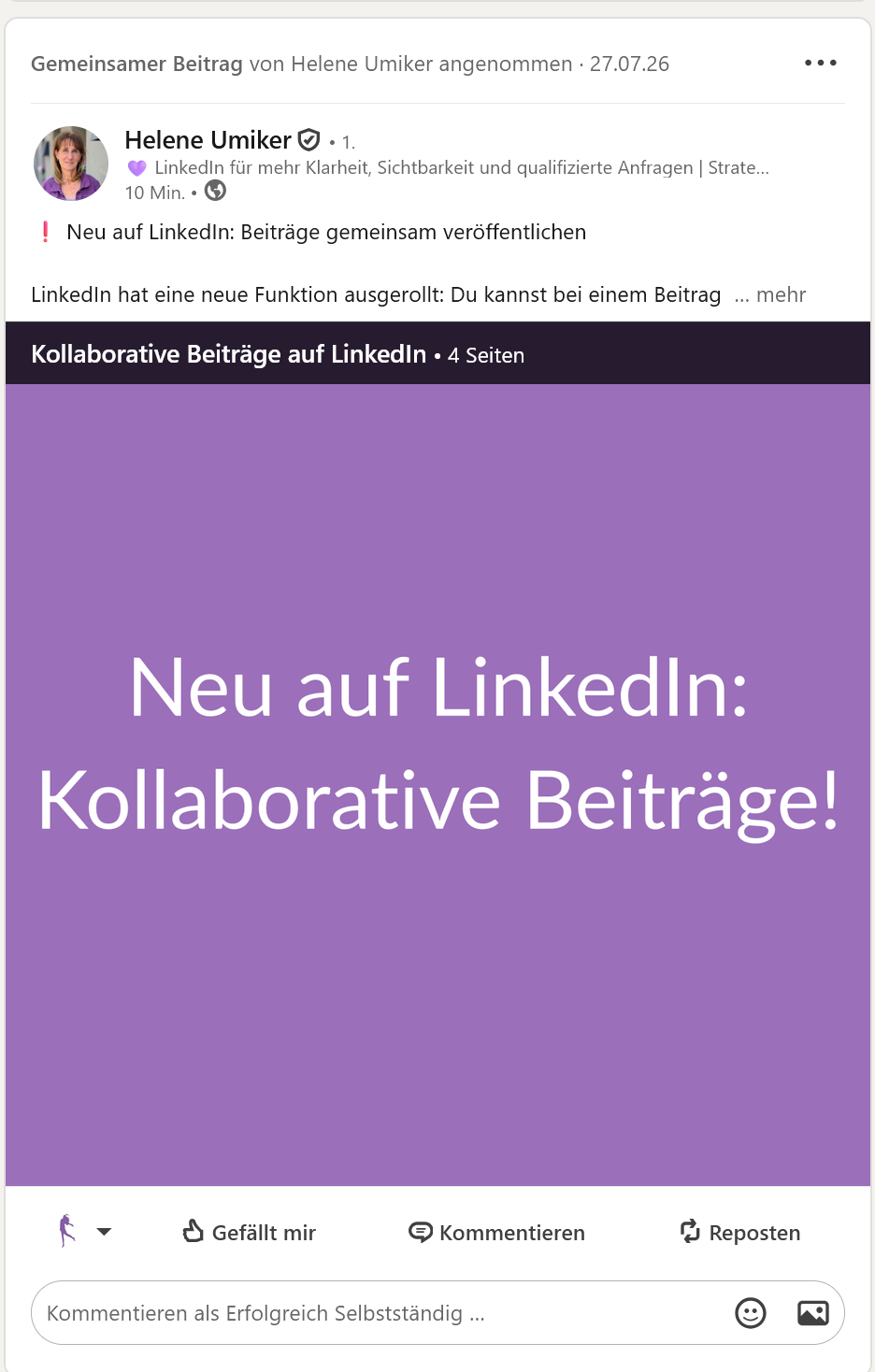 erfoglreich selbststaendig kollaborative Beitraege 5